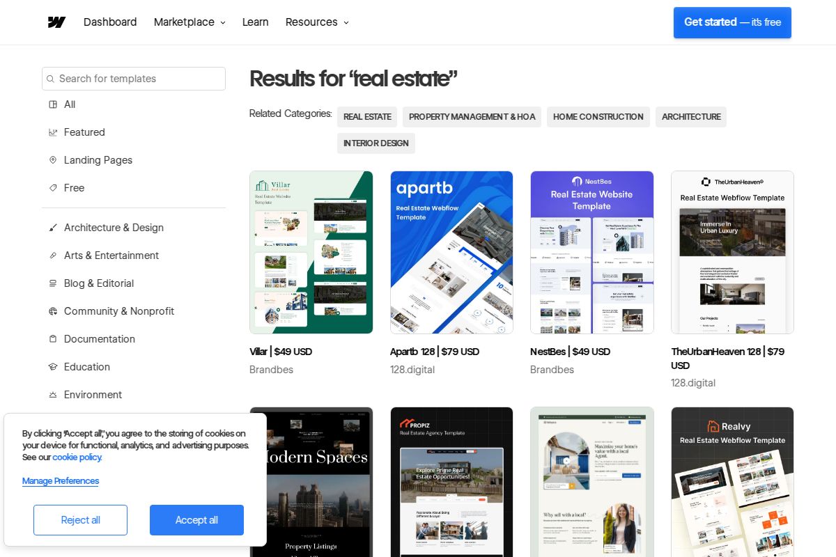 Template para Imobiliária